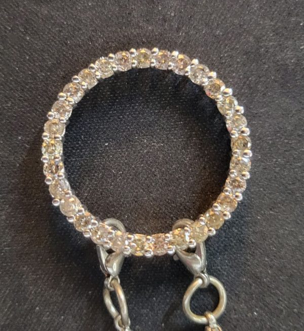 Diamond necklace in white gold